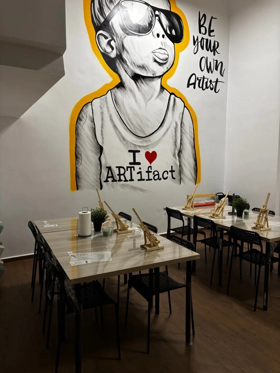 La salle d’atelier ARTifact à Belvédère, Casablanca